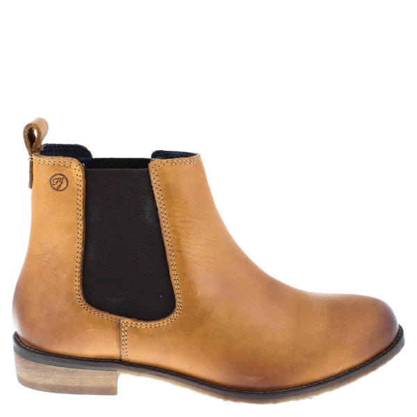 Frank James Aintree Ladies Leather Pull On Chelsea Boots