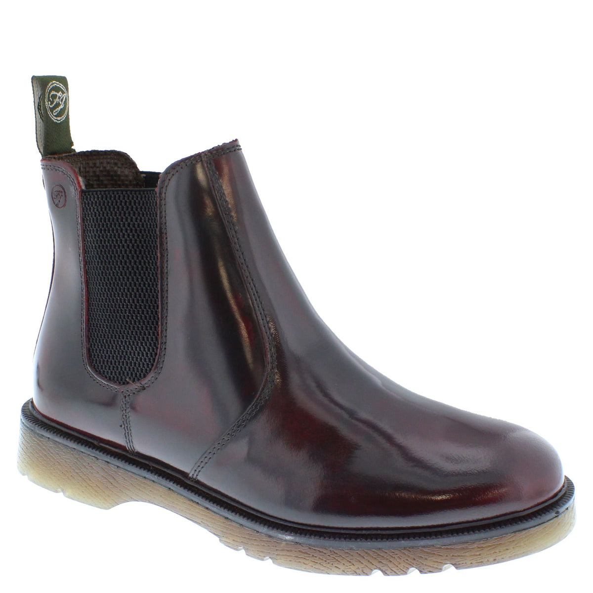 Frank James Naseby Mens Leather Chelsea Dealer Pull On Boots