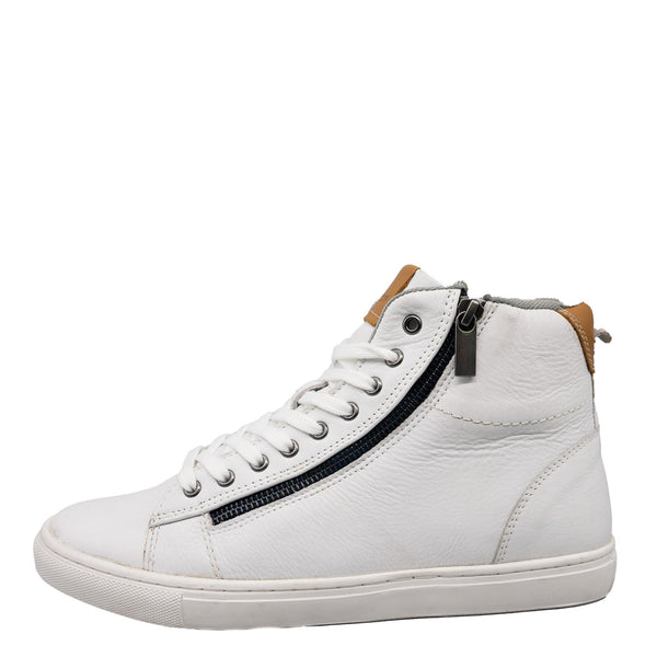 HX London Ilford High Top Leather Trainers