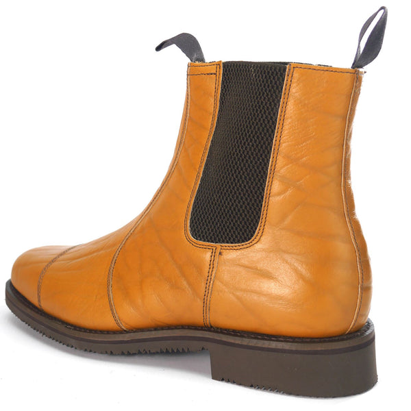 Charles Horrel England CH2002 Welted Cap Tan Mustang Chelsea Dealer Boots