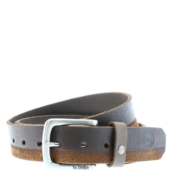 HX London Silicon Men's Leather with Suede Belt