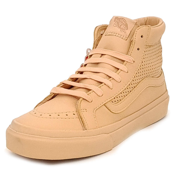 Vans Ua Sk8-Hi Slim Cutout Dx Womans Leather Lace Shoes Amberlight Trainers