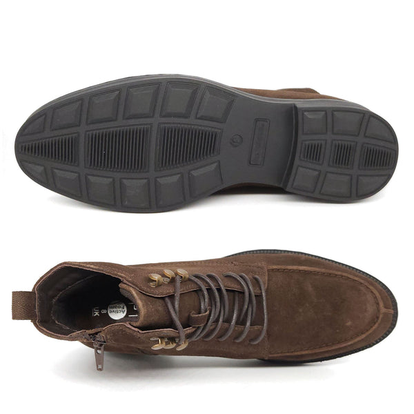 HX London Ealing Suede Lace Up Boots
