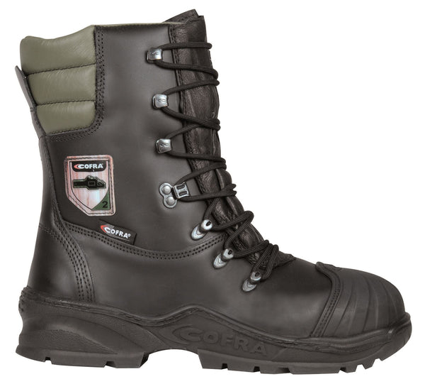 Cofra Power Chainsaw Safety Leather Boots Class 2 Steel Toe Wide Water Resistant