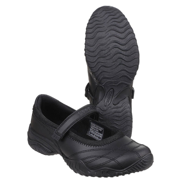 Skechers Velocity Pouty Girls' Leather School Shoes
