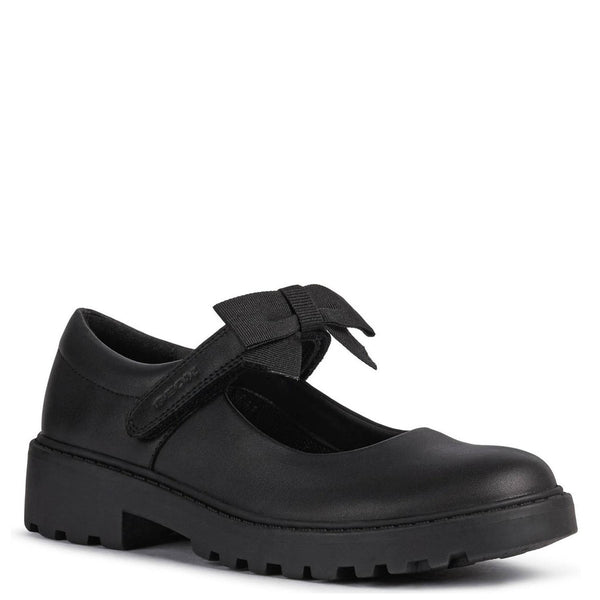 Geox Casey Girls' Touch Fastening Ballerina School Shoes