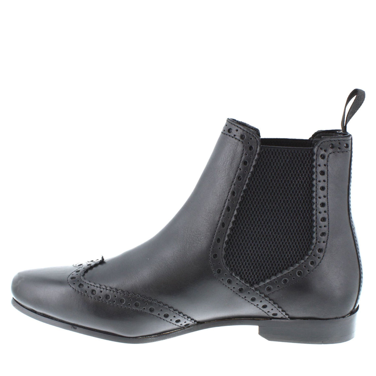 HX London Harlow Men's Leather Pointed Brogue Chelsea Boots