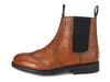 Frank James Benchgrade Evesham Leather Welted Chelsea Brogue Dealer Boots Rubber Sole