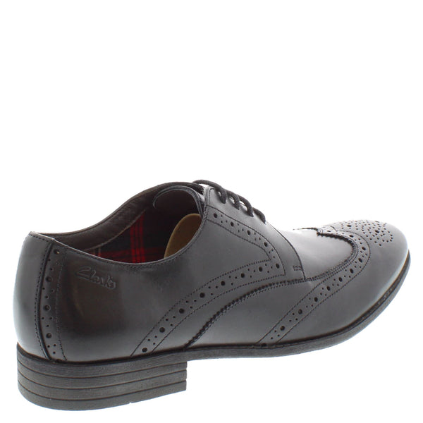 Clarks Chart Limit G Fit Lace Up Brogue Shoes
