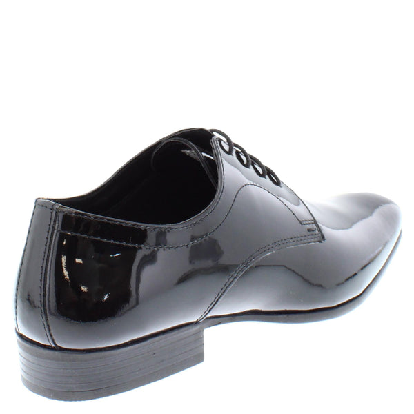 Thomas Crick Lace Up Formal Dress Patent Black Leather Mens Shoes