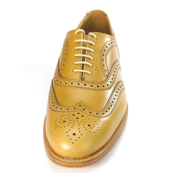 Charles Horrel England CH2006 Welted Cambridge Wingtip Tan Brogue Shoes