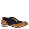 Frank James Redford Mens Leather Lace Up Wingtip Formal Gatsby Evening Brogue Shoes