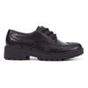 Geox Girls School Black Lace up J Casey G. N Shoes