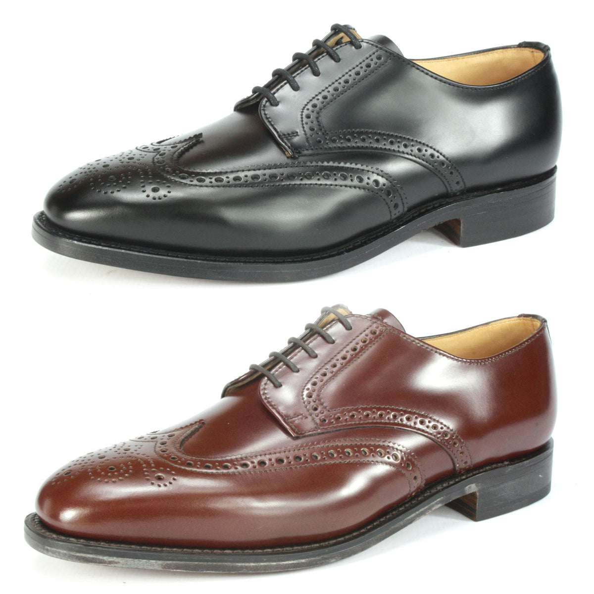 Charles Horrel England CH1024 Welted Wingtip Mens Brogue Leather Sole Shoes