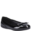 Hush Puppies Lillie Girls' Slip On Ballerina Patent School Shoes