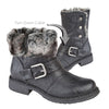 Cipriata Andreana Press Stud Fold Down Biker Style Ankle Boots