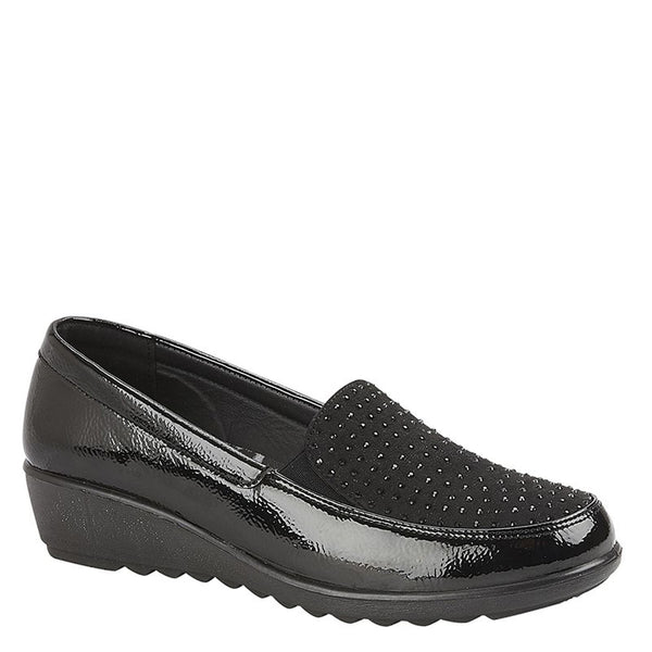 Boulevard L 878 Twin Gusset Jewel Casual Shoes