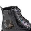 Cipriata Adria 6 Eye Glitter Lace Zip Up Boots