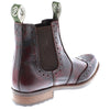 Frank James Chepstow Mens Brogue Chelsea Dealer Cleated Sole Leather Boots