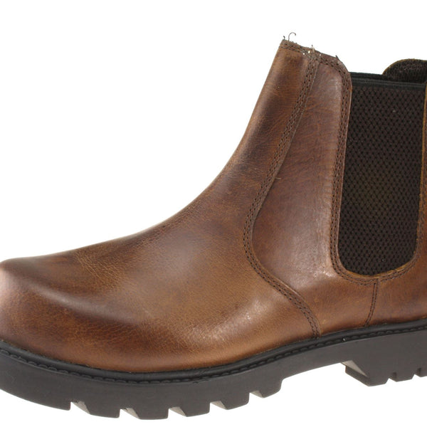 Oaktrak Rocksley Leather Pull On Chelsea Dealer Boots