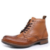 Kingston Brogue Lace Up Leather Boots