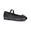 Geox Girls Black Elasticated Plie' Junior School Shoes