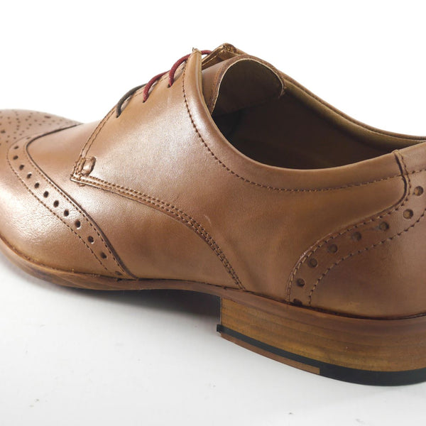 Frank James Clapham Mens Leather Brogue Lace Up Formal Shoes