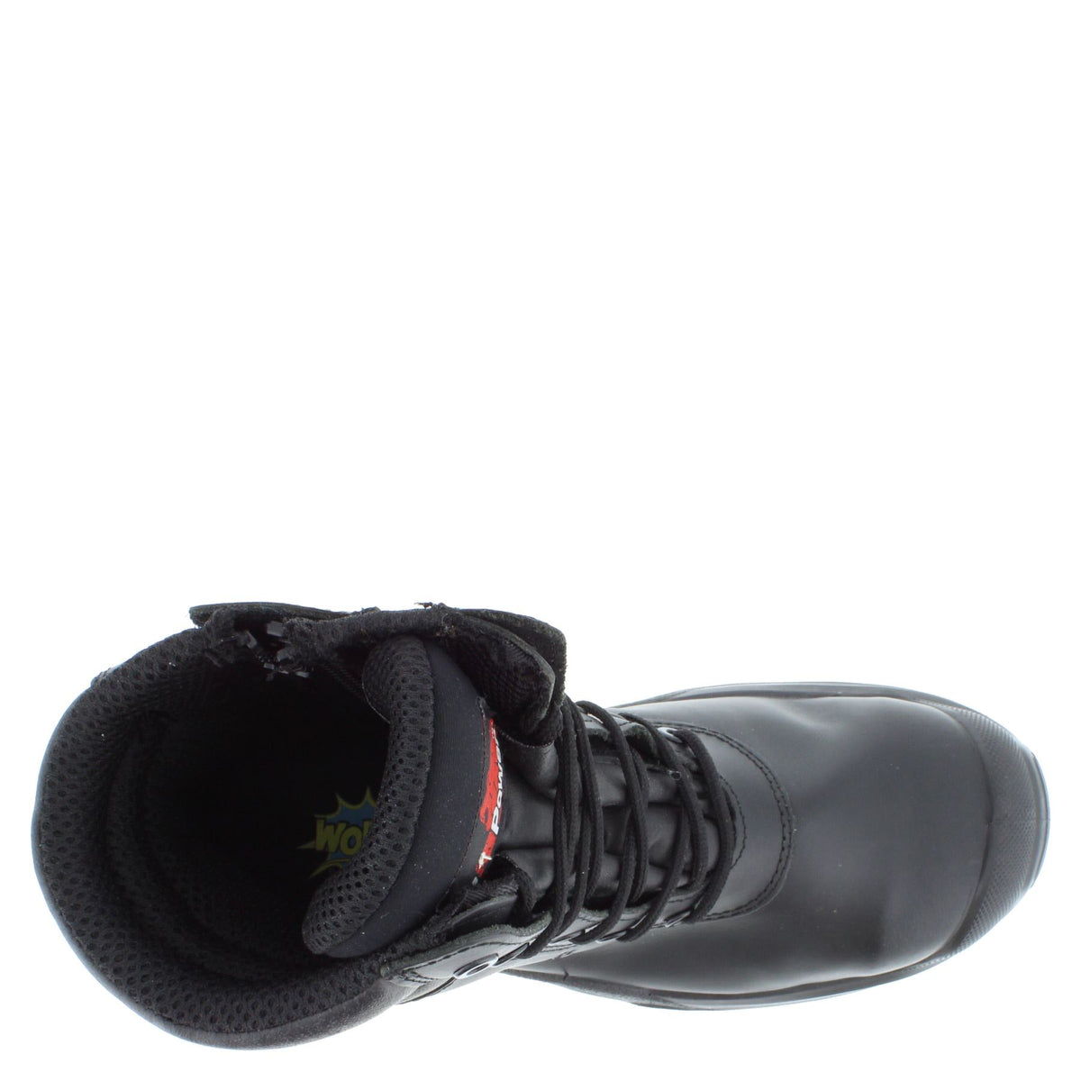 U-Power Leopard Leather Work Hi Leg Vibram Lace Up Toecap Midsole Work Boots