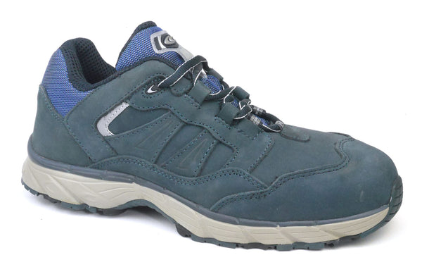 Cofra Ghost Navy Blue Leather S3 Toecap Misole Safety Trainer Hikers Lace Mens