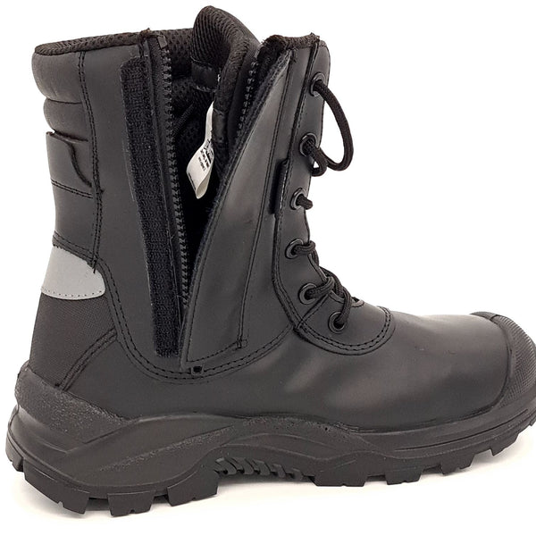 U-Power Leopard Leather Work Hi Leg Vibram Lace Up Toecap Midsole Work Boots
