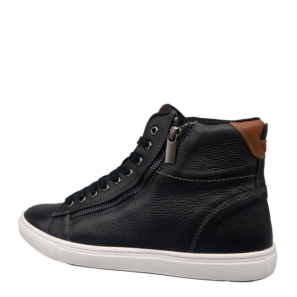 HX London Ilford High Top Leather Trainers