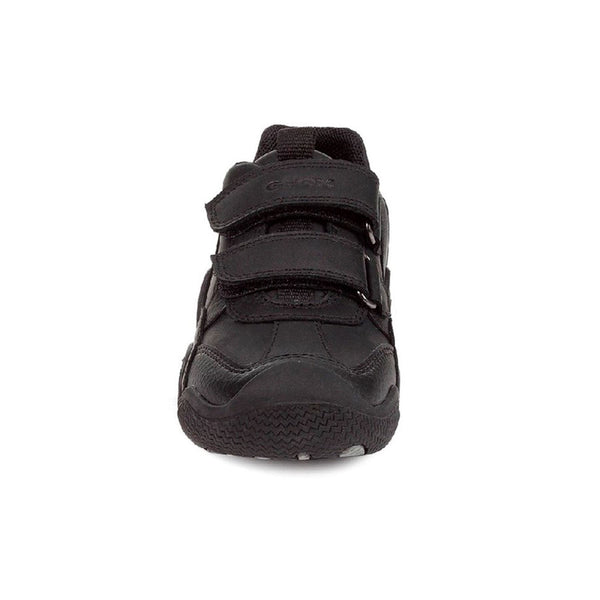 Geox Boys School Black J Wader A Touch Fastening Shoes