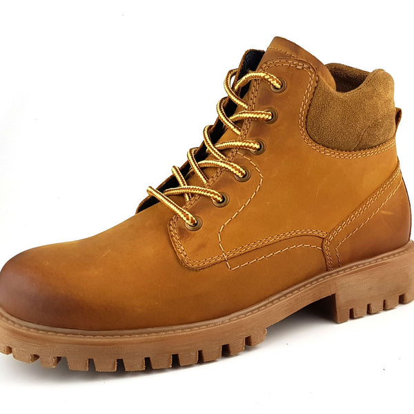 Frank James Bisley Mens Leather Lace Up Yuma Commando Casual Boots