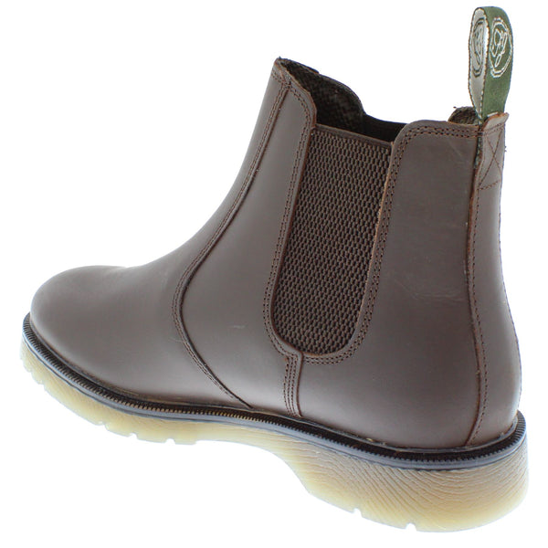 Frank James Naseby Mens Leather Chelsea Dealer Pull On Boots