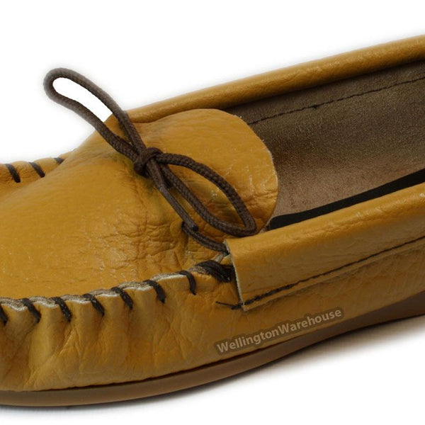 Coopers Moccasin Traditional Mens Leather Outdoor Slippers