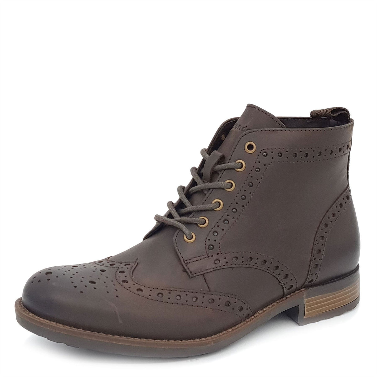 Kingston Brogue Lace Up Leather Boots