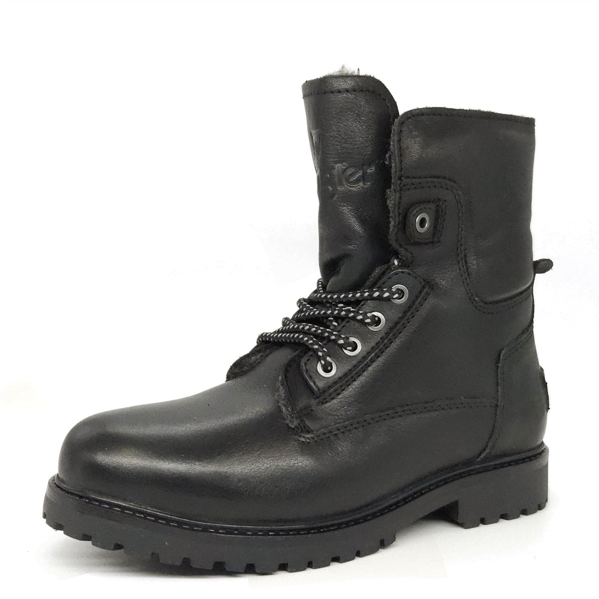 Wrangler Aviator Mens Hi Leg Lace Up Leather Warm Boots