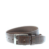 HX London Crosswood Men's Leather Crocodile Printed Belt