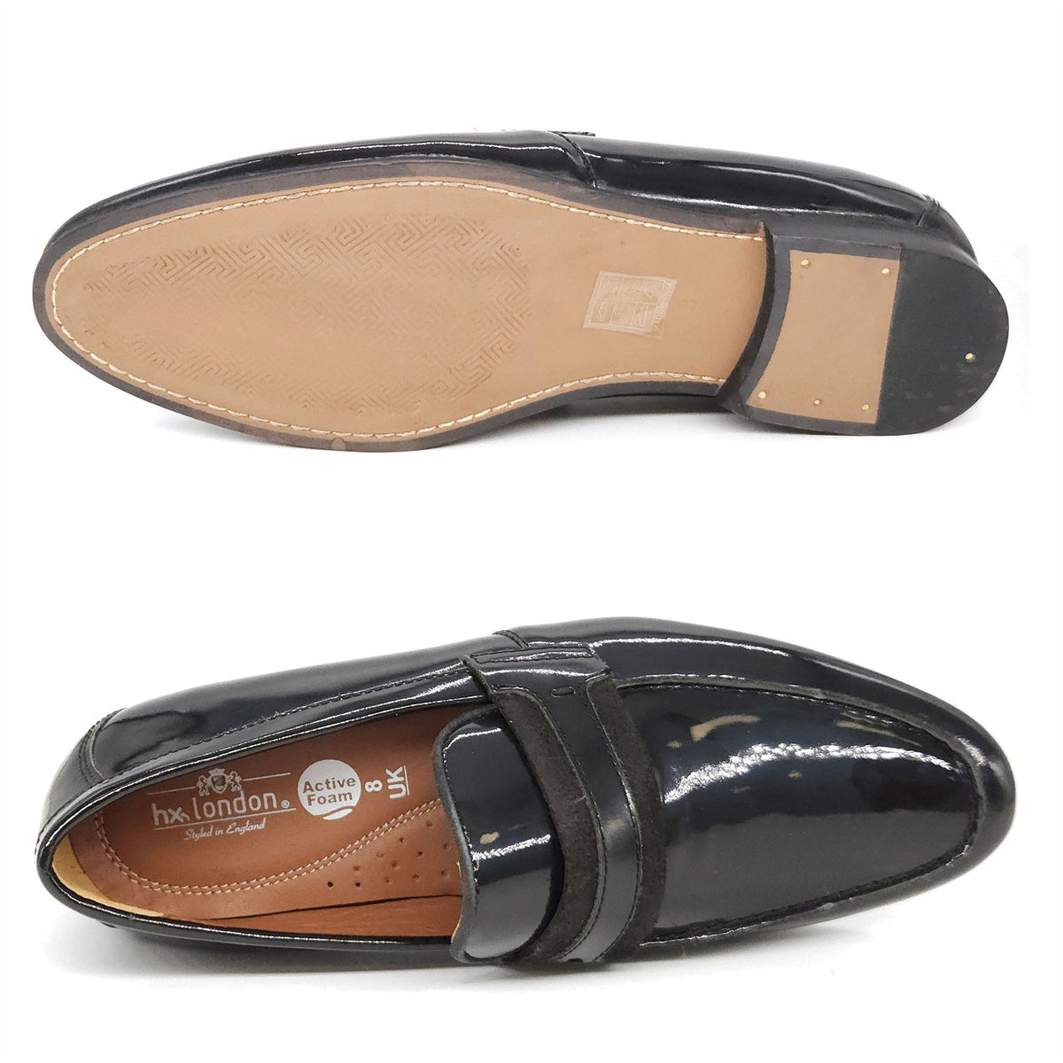 HX London Croydon Patent Loafers