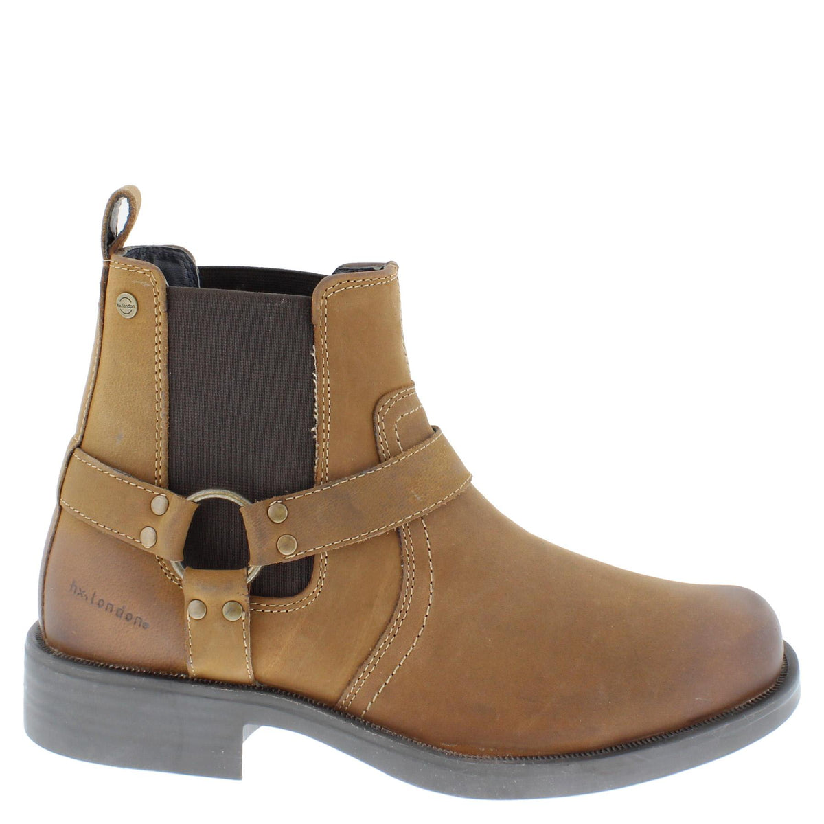 HX London Malden Western Ankle Biker Boots