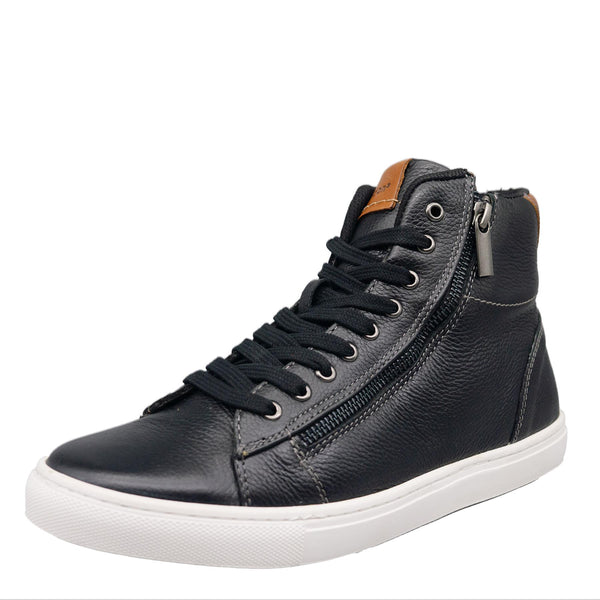 HX London Ilford High Top Leather Trainers