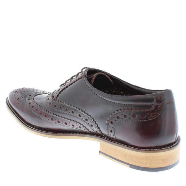 Herbert Frank Enfield Mens Leather Lace Up Wingtip Formal Gatsby Evening Brogue Shoes