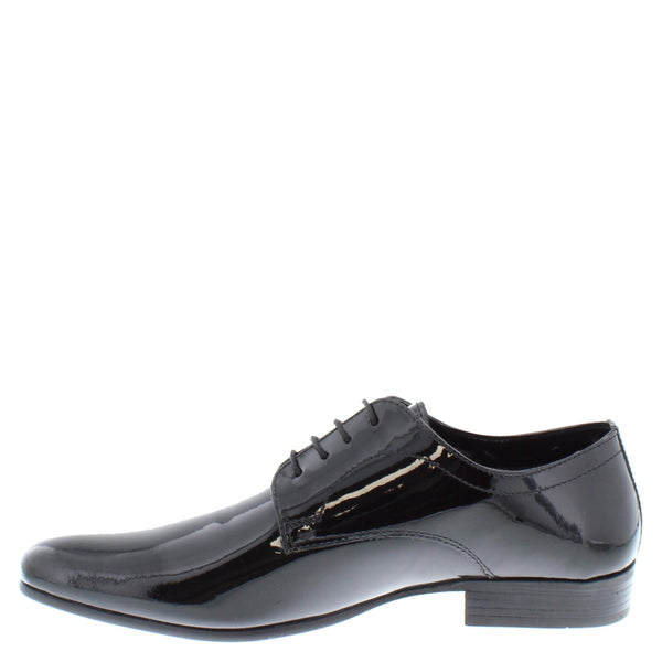 Thomas Crick Lace Up Formal Dress Patent Black Leather Mens Shoes
