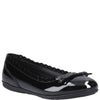 Hush Puppies Lillie Girls' Slip On Ballerina Patent School Shoes