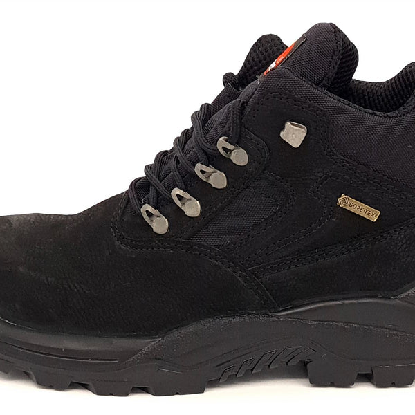 U-Power Dude Black Leather Gore-Tex Waterproof Mens Safety Lace Up Work Boots