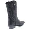 Wrangler Tex Hi Mens Leather Pull on Pointed Cowboy Western Boots