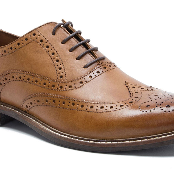 Thomas Crick Cardew Wingtip Mens Leather Brogue Lace Up Formal Shoes