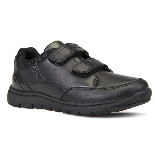 Geox Boys School Black Touch Fastening J Xunday Boy B Trainers