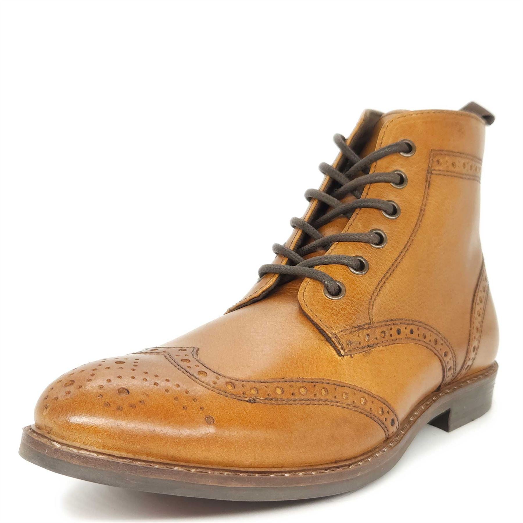 tan boots with red laces