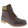 Wrangler Hill Tweed Lace Leather Combat Mens Boots